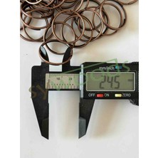 2.5 cm Çift Sıra Zincirsiz Anahtarlık Halkası (50 Adet)