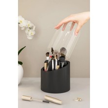 Apexel Deluxe Makyaj Fırçası ve Kozmetik Düzenleyici Şeffaf Kapaklı Hijyenik Organizer