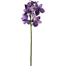 Yapay Vanda Orkide Dalı Mor 52 cm