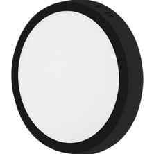 Cata CT-5235 18W Panel LED Armatür Siyah Yulvarlak Sıva Üstü Metal Kasa Beyaz Işık 6400K