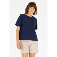 U.S. Polo Assn. Kadın Lacivert Tişört 50263757-VR033