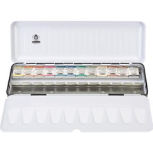 Schmincke Horadam Aquarell Taş Tablet Sulu Boya Seti Artist Seri Yarım Tablet 12 Renk Metal Kutu