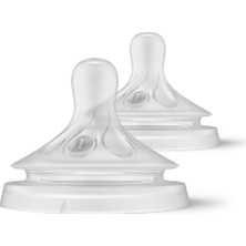 Philips Avent Natural Response 2'li Biberon Emziği, 1 Numara, 0 Ay+