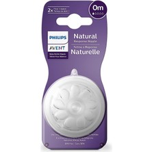 Philips Avent Natural Response 2'li Biberon Emziği, 1 Numara, 0 Ay+