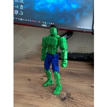 Dummy Hulk 3D Baskı Hareketli Figür – 16 cm Koleksiyonluk Oyuncak