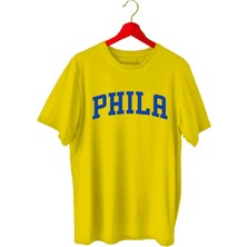 Top Glory Phila Baskılı Basketbol T-Shirt Sporcu Tişörtü