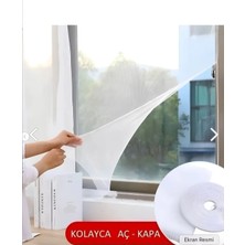 Tek Kanatlı Hazır Tür Sineklik 75 x 125 Hesaplı Kolay Montaj + 4 mt Bant Hediyeli