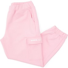 U.S. Polo Assn. Kız Çocuk Pudra Cep Detaylı Jogger Eşofman Altı 50297283-VR042