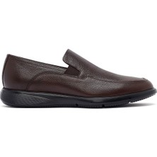 Erkek Kahverengi Deri Loafer 25SFD6421FT