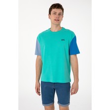 U.S. Polo Assn. Erkek Comfort Fit Bisiklet Yaka Mint Tişört 50306921-VR090