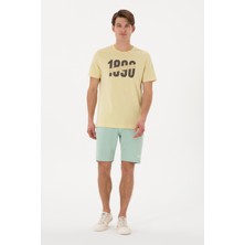 U.S. Polo Assn. Erkek Su Yeşili Örme Şort 50305933-VR048