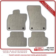 Audi Q7 2006-2015 Lüks Halı Paspas Seti Gri