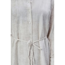 Ekru Regular Batik Gömlek Pantolon Takım
