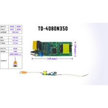 LED Drıver/trafo (40W-80W, 114V-229V, 350MA) Linear (10'lu)
