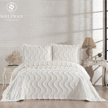 Solinas Collection Neva Çift Kişilik Ince Pike Krem Yatak Örtüsü