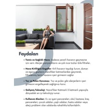 70X140CM | Yeni Nesil Sineklik | Pencere Toz Polen Koku Filtresi | Rulo Sineklik | Respilon Odera