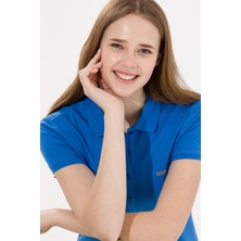 U.S. Polo Assn. Kadın Saks Tişört Basic 50266348-VR045