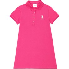 U.S. Polo Assn. Kız Çocuk Fuşya Örme Elbise 50270098-VR023