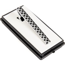 Brianze Siyah Gümüş Detaylı Tasarım Kravat Iğnesi