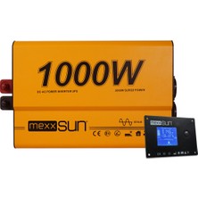 Mexxsun 1000W 12V (Remote Ekran) Tam Sinus Ups Inverter