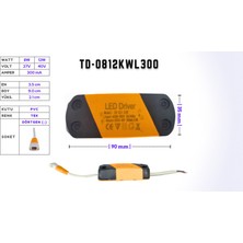 LED Drıver/trafo (8W-12W, 27V-40V, 300MA) Wallwasher LED Panel (10'lu)