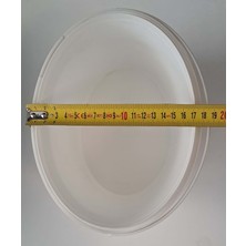 3 Litre Plastik Kova - Beyaz - 3 Lt Saplı - Sızdırmaz Kilitli Çok Amaçlı Kapaklı Kova - Boya Kovası , Zeytin Kovası , Saksı Vb Alanlarda Kullanılabilir - Gıda Uyumlu Değildir