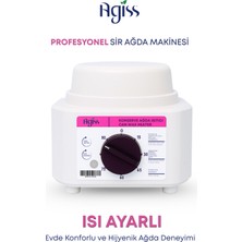 Agiss Sir Ağda Makinesi + 2 Adet Hassas Ciltler Için Boncuk Soyulabilir Inci El Ağda + Spatula Seti