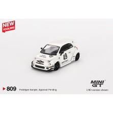 Mini Gt Lb-Works x Abas Works Abarth 595 Gara White 809