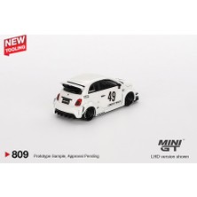 Mini Gt Lb-Works x Abas Works Abarth 595 Gara White 809