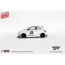 Mini Gt Lb-Works x Abas Works Abarth 595 Gara White 809
