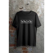 Defy Moda 24 Kasım Öğretmenler Günü Baskılı Özel T-Shirt - Siyah
