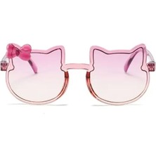 Kız Bebek Çocuk Güneş Gözlüğü Hello Kitty Kedi Fiyonk Figürlü