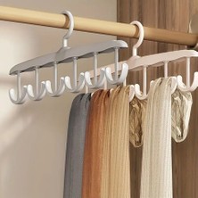 Roichil 1 Adet Yer Tasarruflu 6 Kancalı Plastik Dolap Içi Düzenleyici Pratik Askı