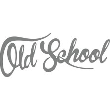Old School Araba Sticker 17X17 cm Gri