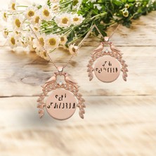 Modahilye 925 Ayar Gümüş Aşk Kumruları Rozegold Seni Seviyorum Tasarım Kolye