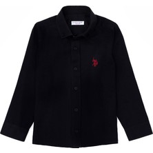 U.S. Polo Assn. Erkek Çocuk Siyah Basic Gömlek 50277633-VR046