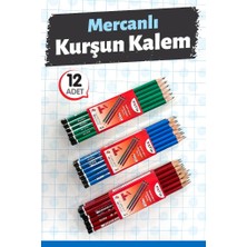 Fatih Tuğset Mercanlı Kurşun Kalem 12 Li Renk Rastgele Seçeneklerle Kırtasiye Ürünü