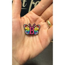 Terlik Süsü/b Harfi Kelebek