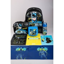 Lisanslı Batman Okul,beslenme ve Kalem Çantası,beslenme Kabı ve 500 ml Trıtan Matara Ile Kırtasiye Okul Seti