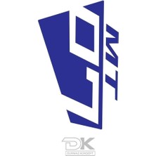 Yamaha mt 07 Metal Ön Cam Reflektörlü Mavi Sticker