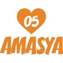 Kalpli 05 Amasya Araba Sticker 17X17 cm Turuncu