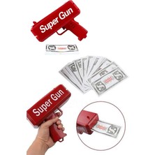 Para Dolar Atma Makinası Super Money Gun Para Saçma Fırlatma Tabancası