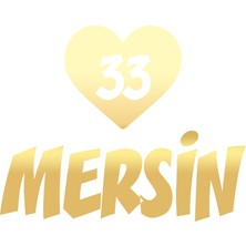 Kalpli 33 Mersin Araba Sticker 17X17 cm Gold