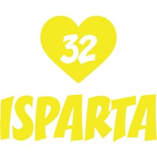 Kalpli 32 Isparta Araba Sticker 17X17 cm Sarı