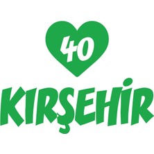 Kalpli 40 Kırşehir Araba Sticker 17X17 cm Yeşil