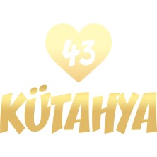 Kalpli 43 Kütahya Araba Sticker 17X17 cm Gold