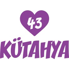Kalpli 43 Kütahya Araba Sticker 17X17 cm Mor