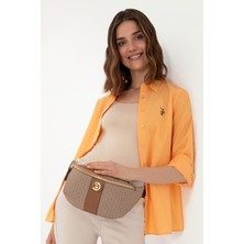 U.S. Polo Assn. Kadın Koyu Bej Bel Çantası 50293693-VR088