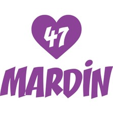 Kalpli 47 Mardin Araba Sticker 17X17 cm Mor