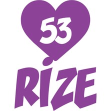 Kalpli 53 Rize Araba Sticker 17X17 cm Mor